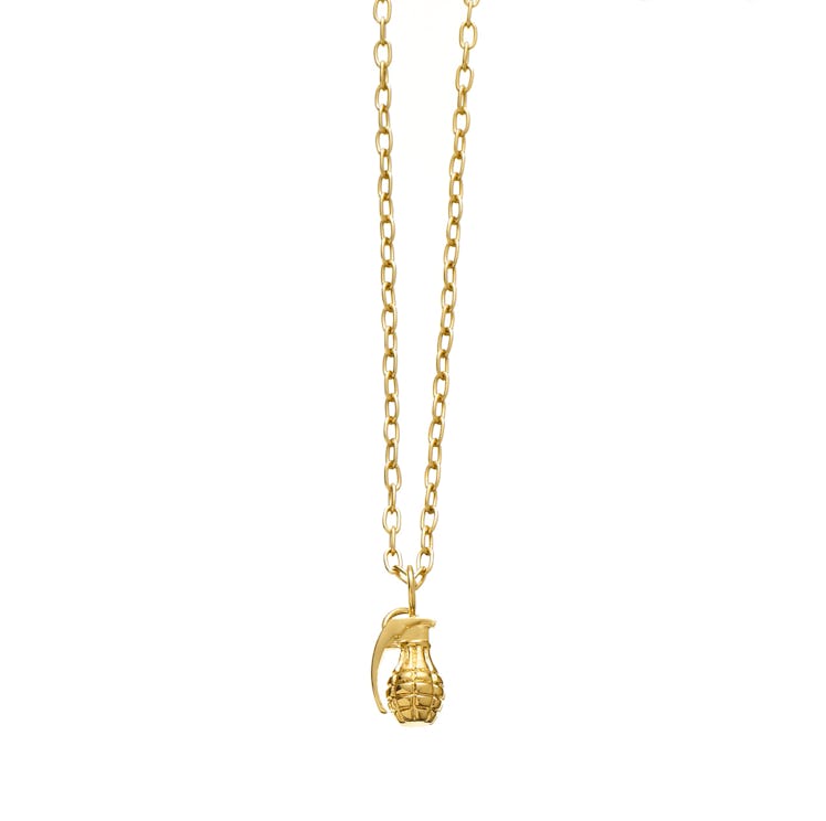 Jennifer Fisher 14K gold grenade charm necklace