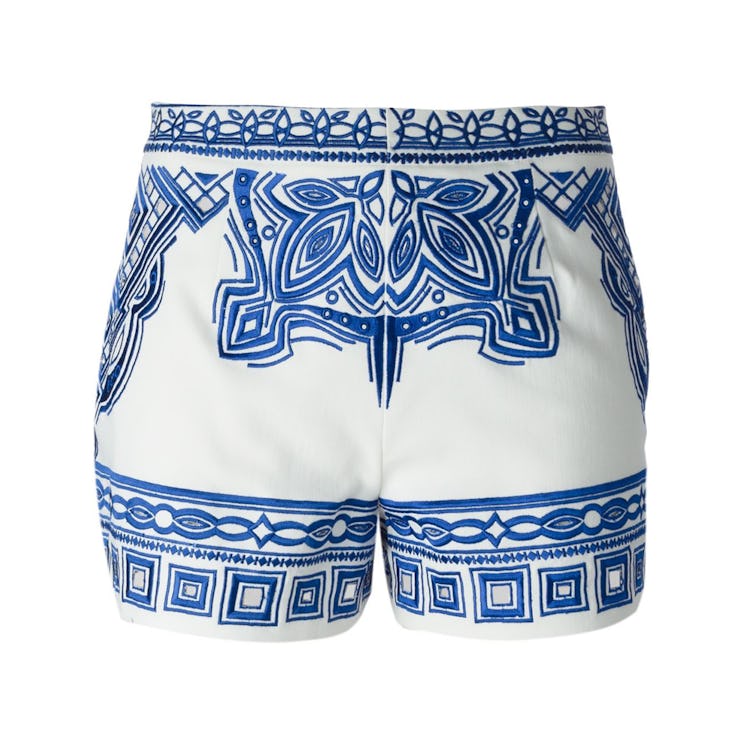 Emilio Pucci embroidered shorts