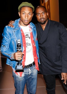 Pharrell Williams and Kanye West