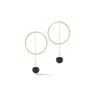 Mateo onyx hoop earring