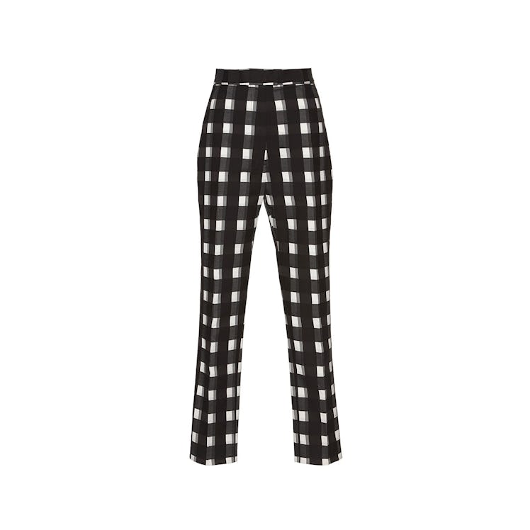 Martin Grant check cigarette cropped pants