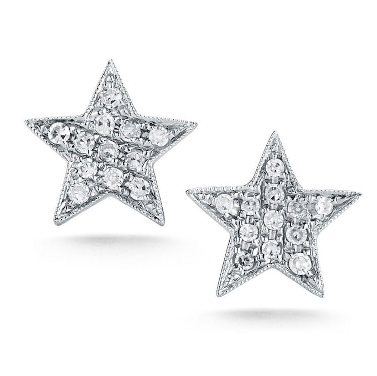 Dana Rebecca Designs 14K white gold and diamond earrings