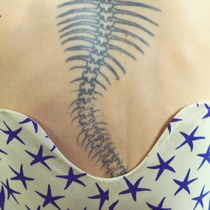 Atelier Versace Fall 2015 Couture backstage.