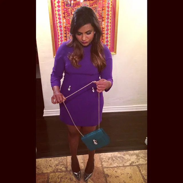 mindy kaling purple dress Mindy Kaling Looks Stunning in a Corseted Dress at Met Gala 2023