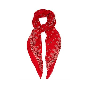 Saint Laurent Paisley-print cashmere and silk-blend scarf