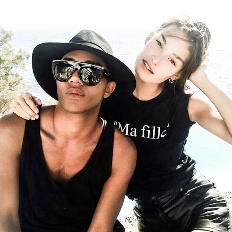 Olivier Rousteing and Ophelie Guillermand