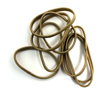 RickyCare No-Snag Flat Blonde Elastics