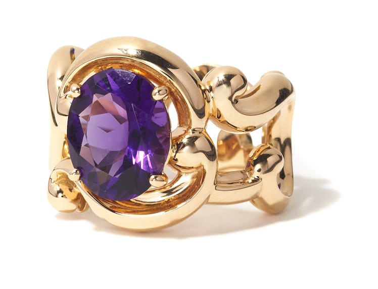 Fabergé gold and amethyst ring