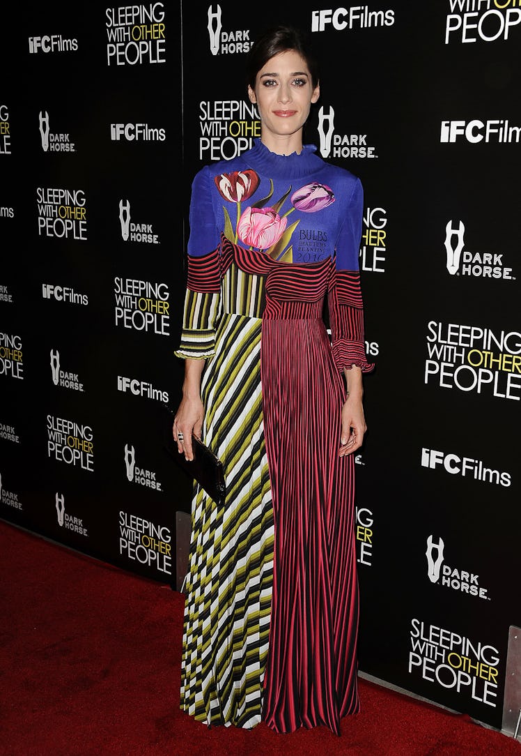 Lizzy Caplan in Mary Katrantzou