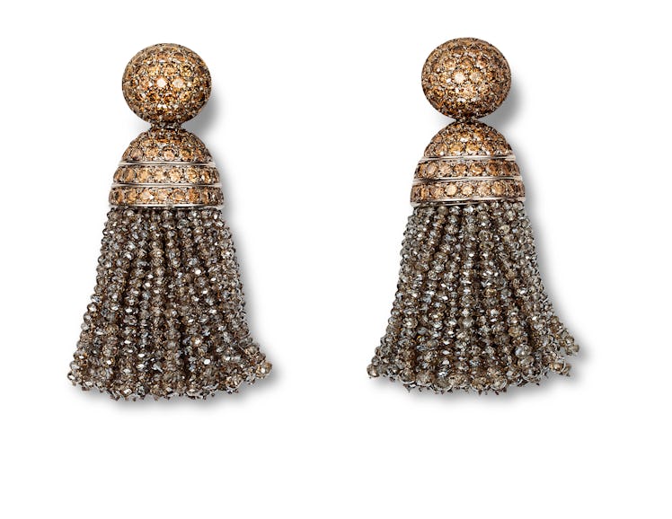 Hemmerle gold and diamond earrings
