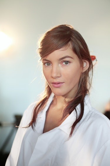 Dick Page backstage at Michael Kors Spring 2016