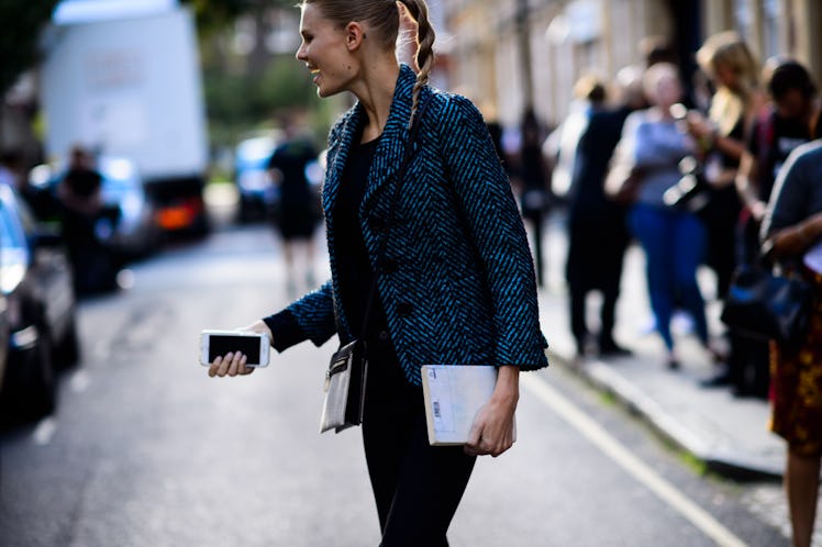 London Fashion Week Spring 2016 street style