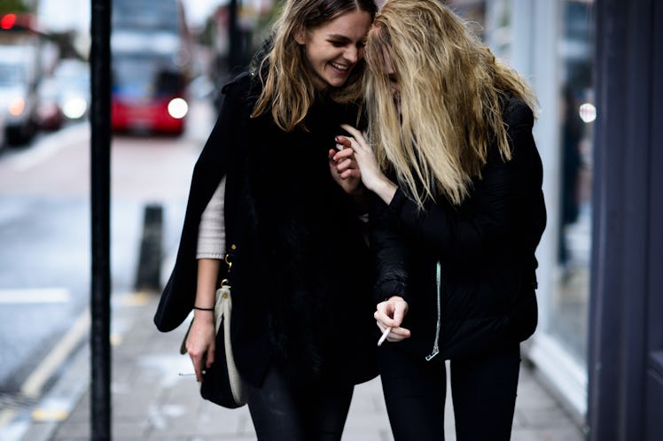 London Fashion Week Spring 2016 street style