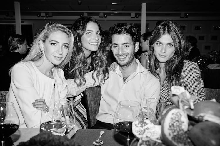 Sabine Getty, Racil Chahoub, Billal Taright, and Elisa Sednaoui