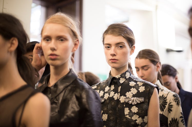 Backstage at Aquilano Rimondi Spring 2016