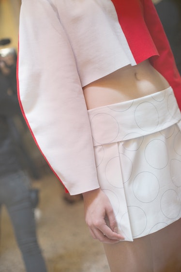 Backstage at Arthur Arbesser Spring 2016