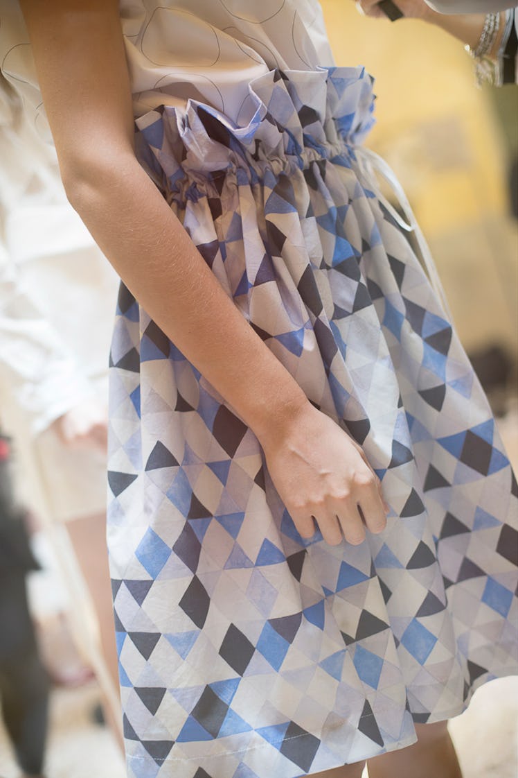 Backstage at Arthur Arbesser Spring 2016