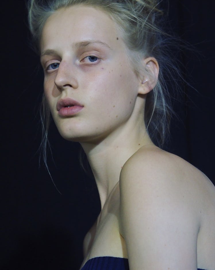 Backstage at Jacquemus Spring 2016