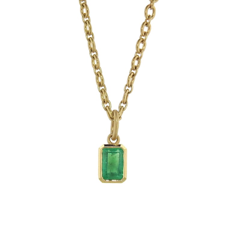 Irene Neuwirth emerald and yellow gold charm