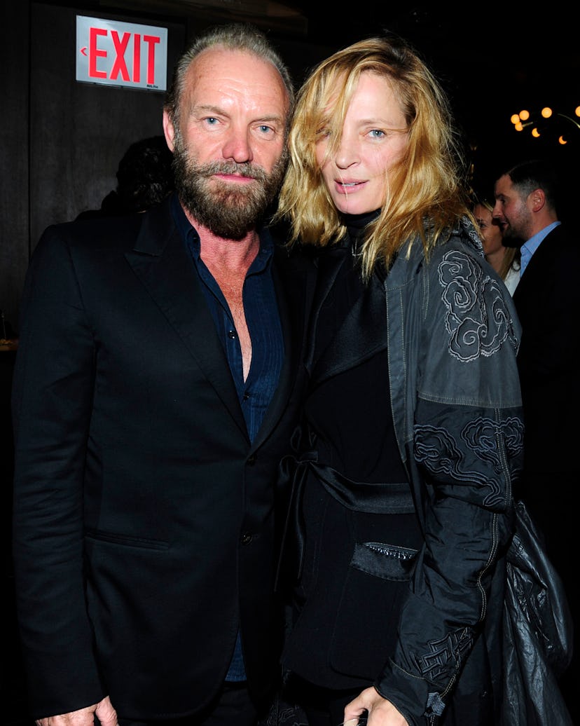 Sting and Uma Thurman