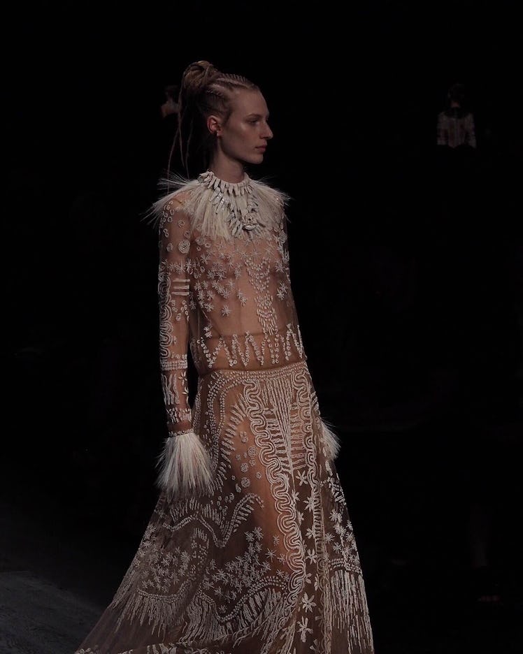 Backstage at Valentino Spring 2016