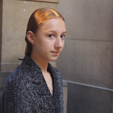 Backstage at Iris Van Herpen Spring 2016