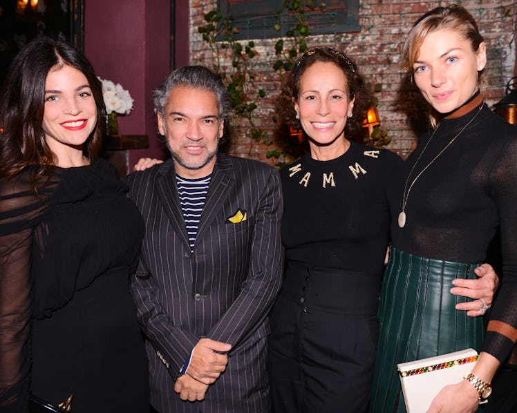 Julia Restoin Roitfeld, Carlos Mota, Andrea Dellal, and Jessica Hart