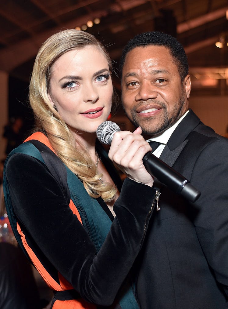 Jaime King and Cuba Gooding Jr.