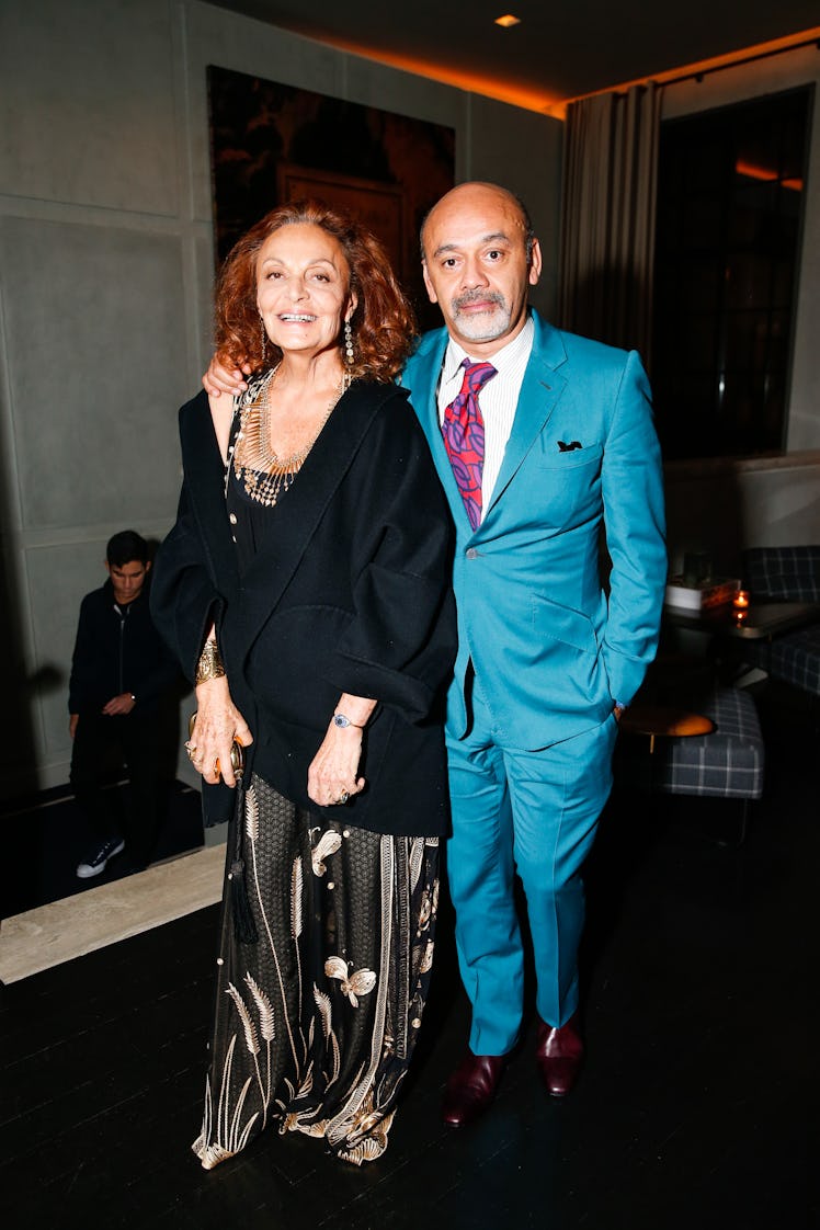 Diane von Furstenberg and Christian Louboutin