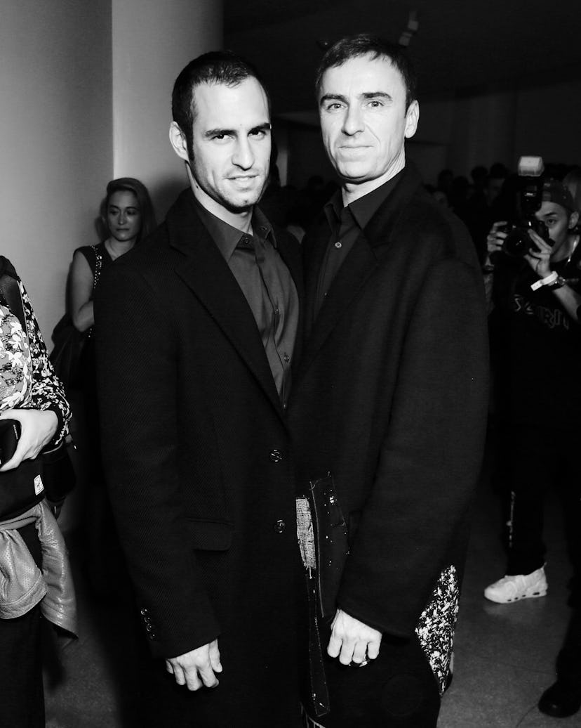 Jean-Georges d'Orazio and Raf Simons