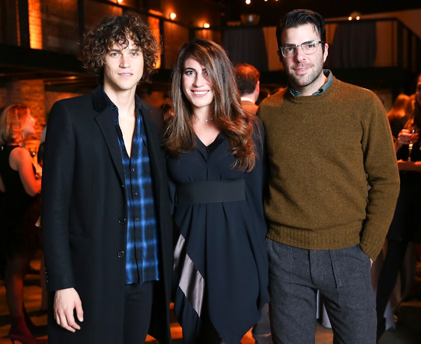 Miles McMillan, Laura de Gunzburg, and Zachary Quinto