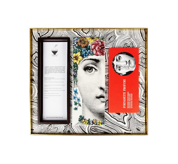 Fornasetti Flora Wood and Ceramic Incense Box