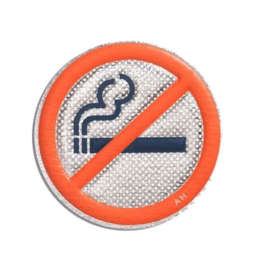 Anya Hindmarch No Smoking Leather Sticker