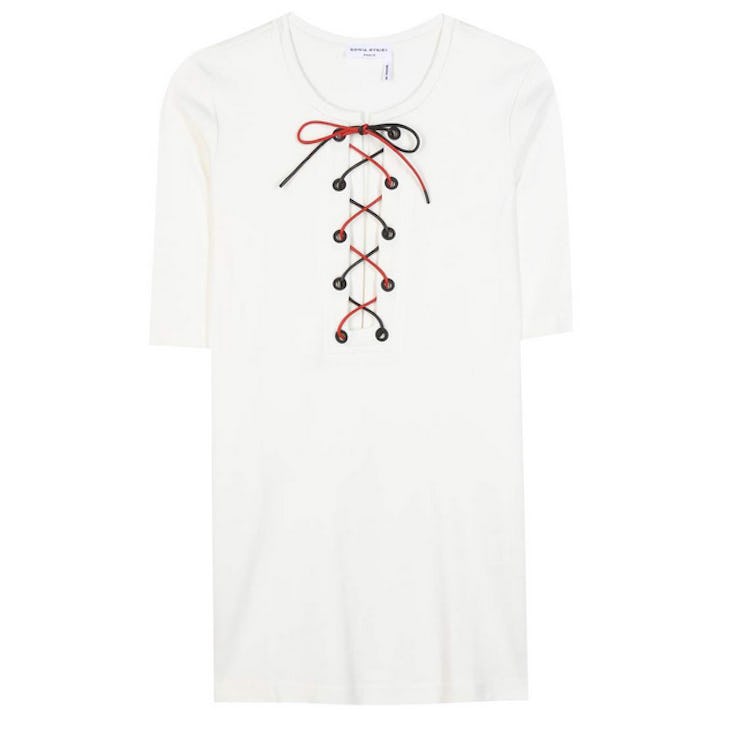 Sonia Rykiel Cotton lace-up top