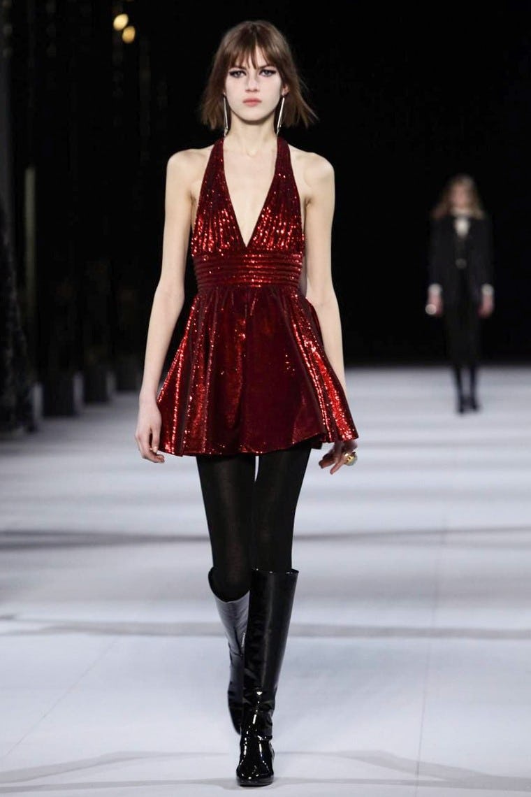 How Hedi Slimane Paid Homage to Yves Saint Laurent for Fall