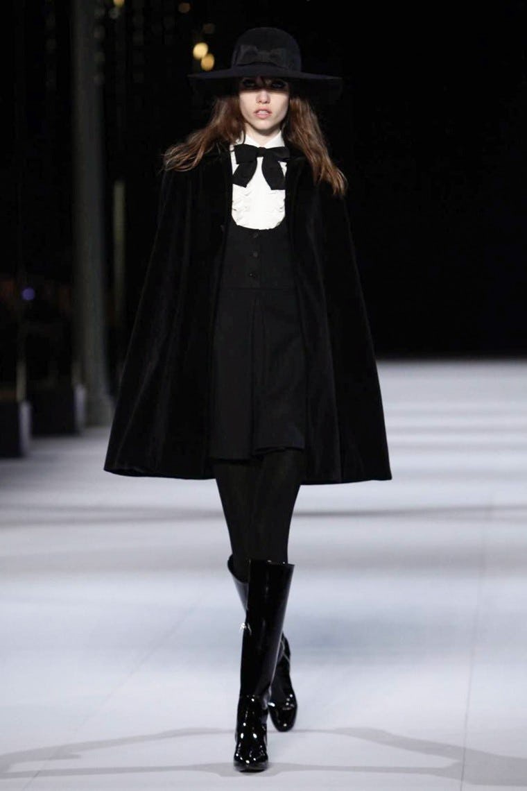 How Hedi Slimane Paid Homage to Yves Saint Laurent for Fall
