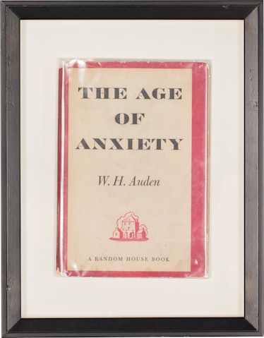 Framed Auden book