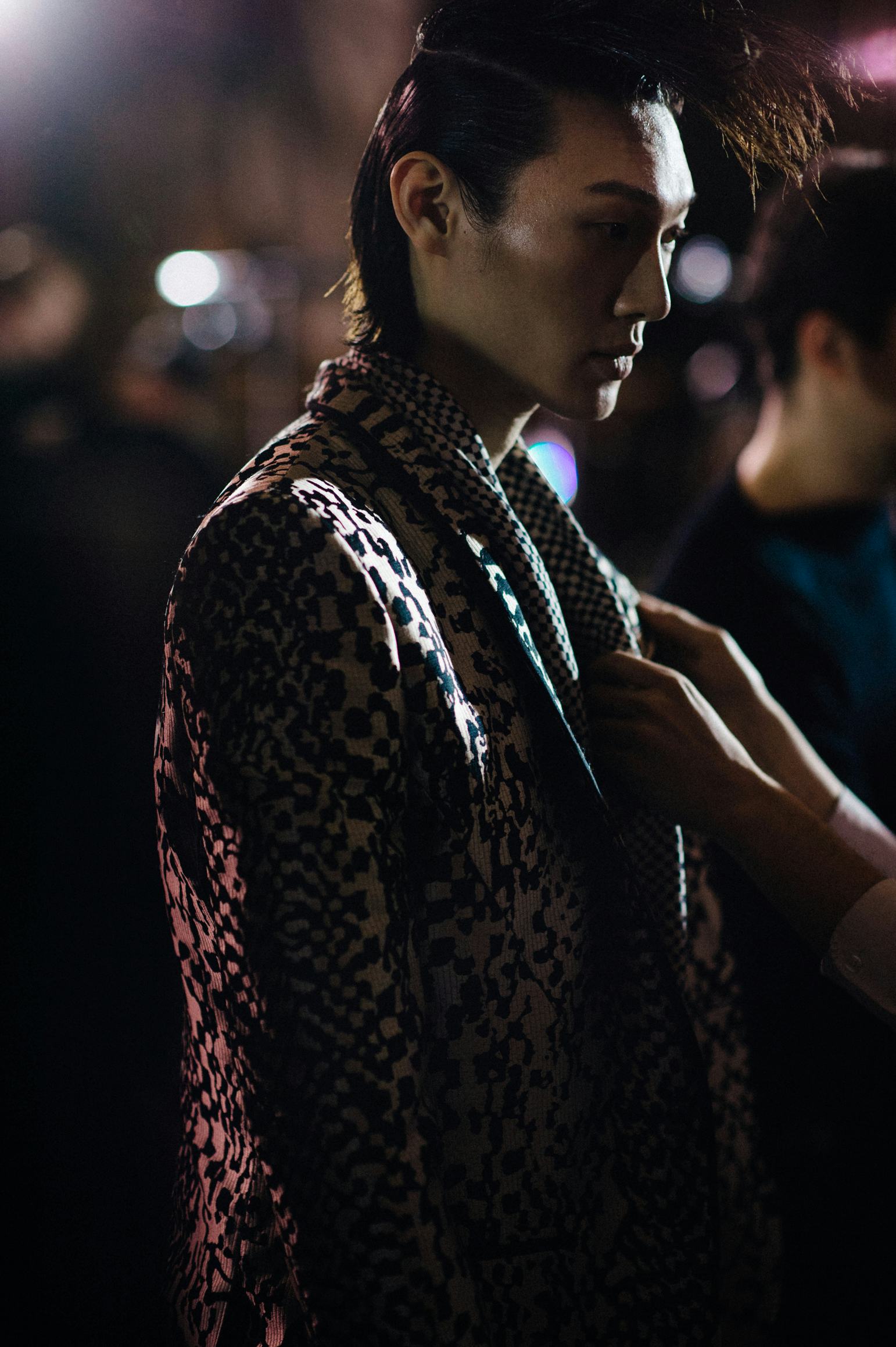 Backstage at Haider Ackermann's Fall 2016 Men's Wear Collection