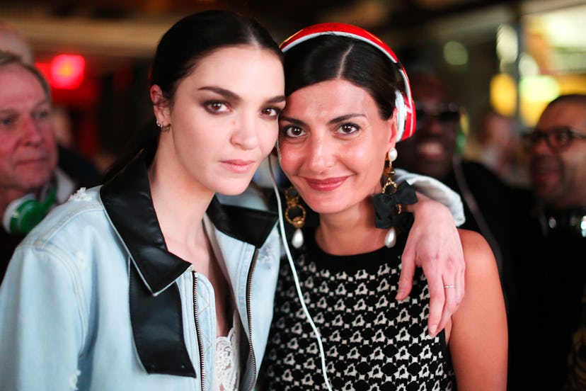 Mariacarla Boscono and Giovanna Battaglia