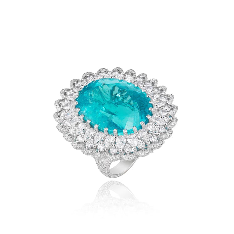 Chopard-Fine-Jewelry-41.57-Carat-Paraiba-Tourmaline-and-Diamond-Ring,-Price-Upon-Request,-at-www.Cho...