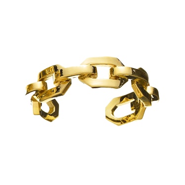 Jennifer-Fisher-Brass-Medium-Flat-Chain-Link-Cuff,-$895,-was-the-inspiration-for-the-football's-lace...