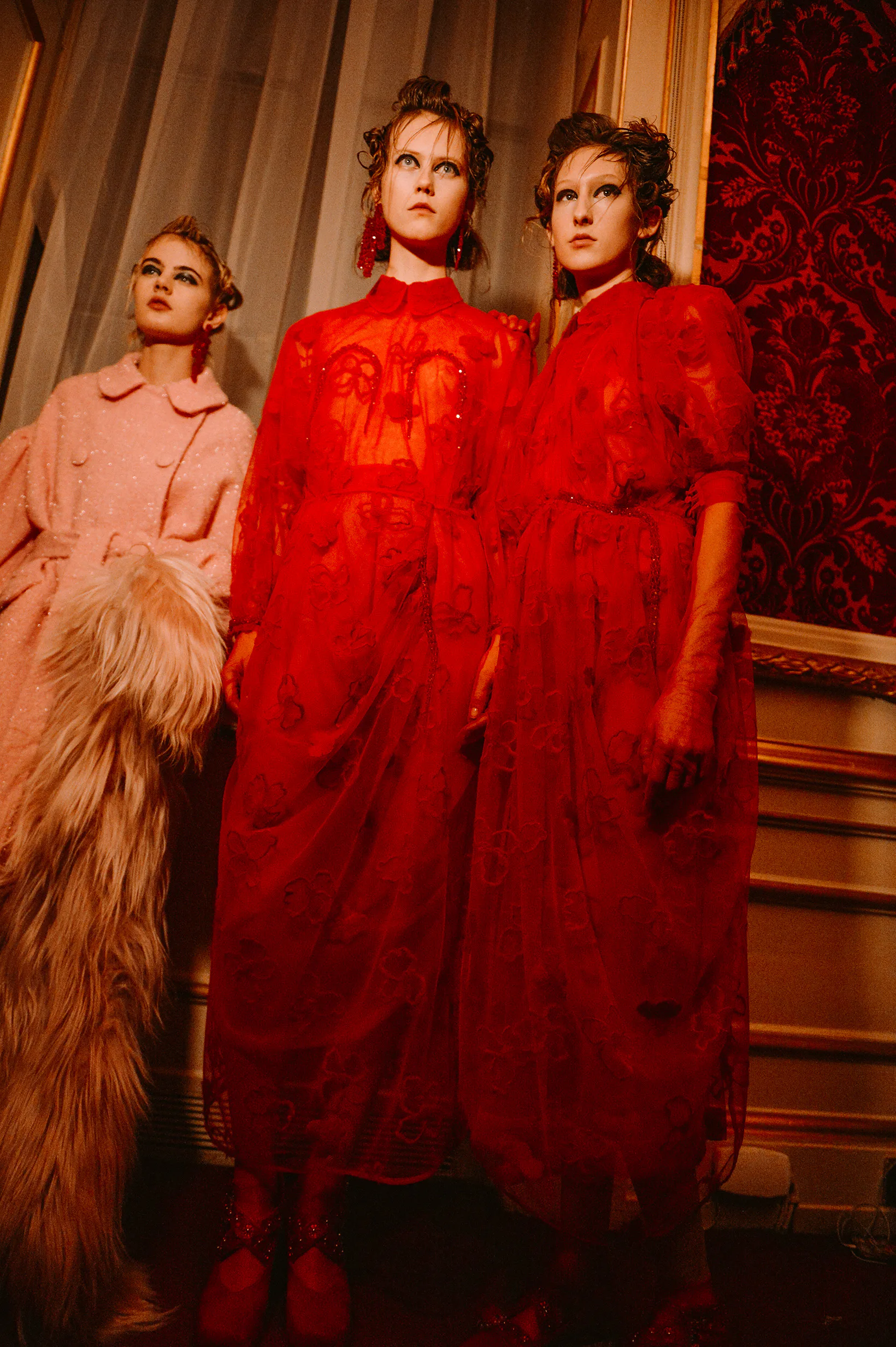 Backstage at Simone Rocha Fall 2016
