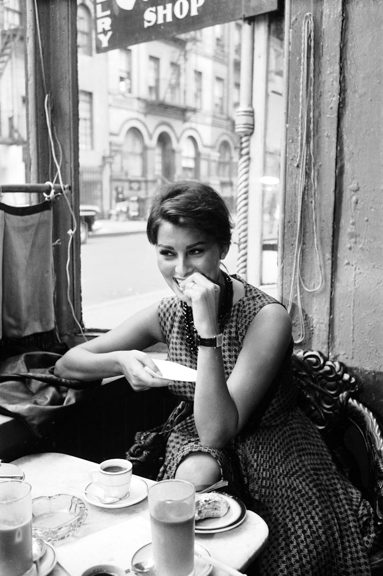 Sophia Loren in New York in 1958.