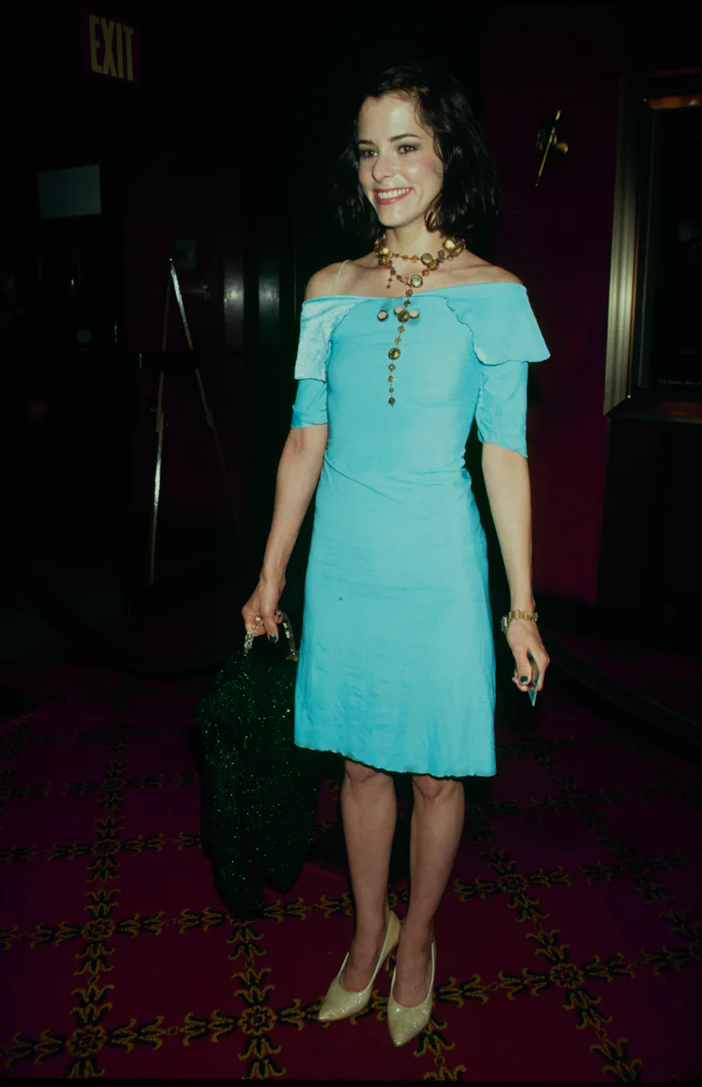 parker posey orange dress WornOnTV: Victoria's coral textured off shoulder top and pants set on The White Lotus | Parker Posey