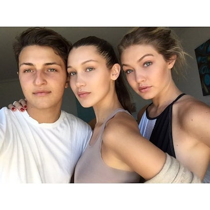 Anwar, Bella, and Gigi Hadid