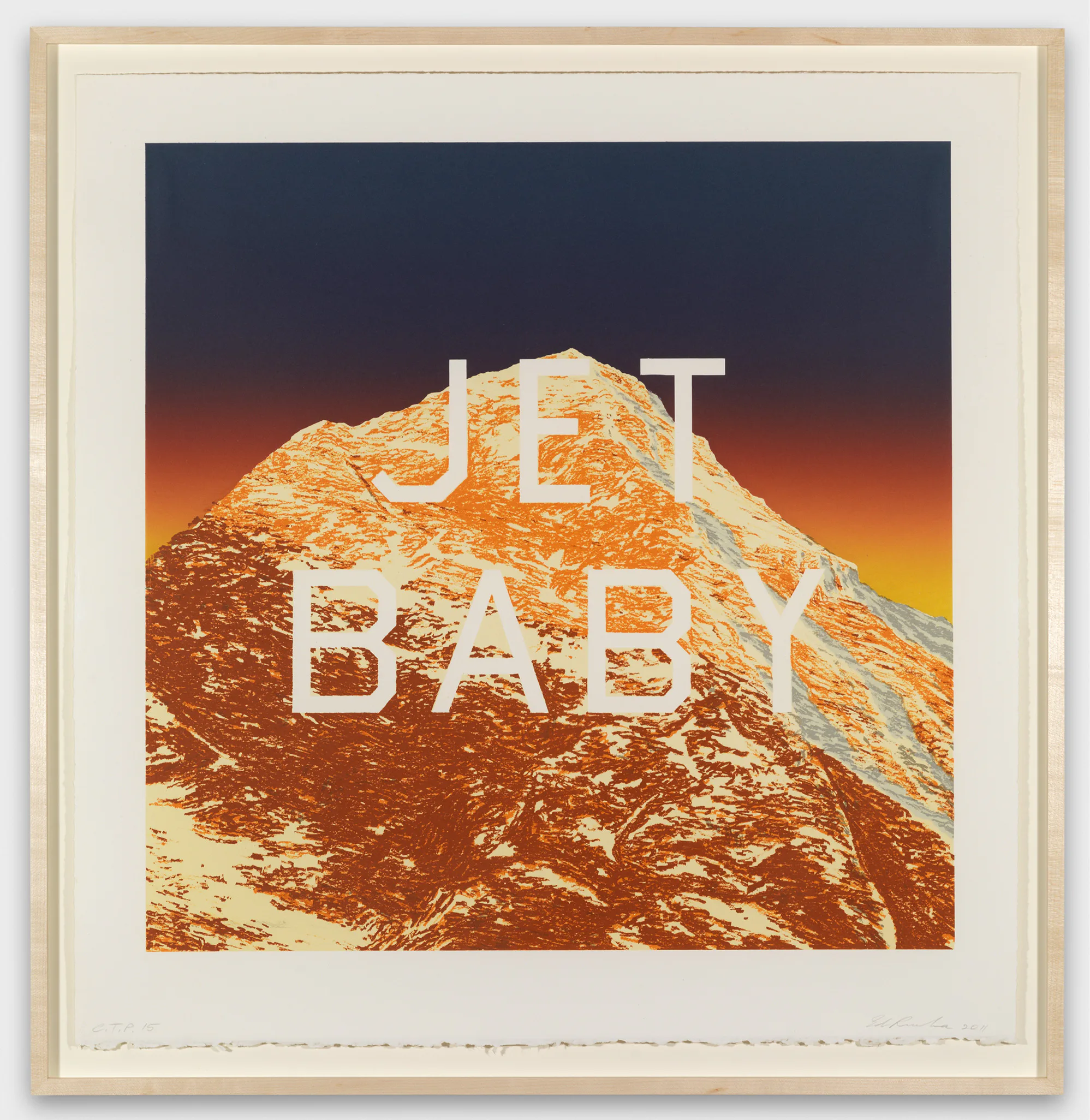 High Art: Ed Ruscha's Mountain Prints Head For the Alps