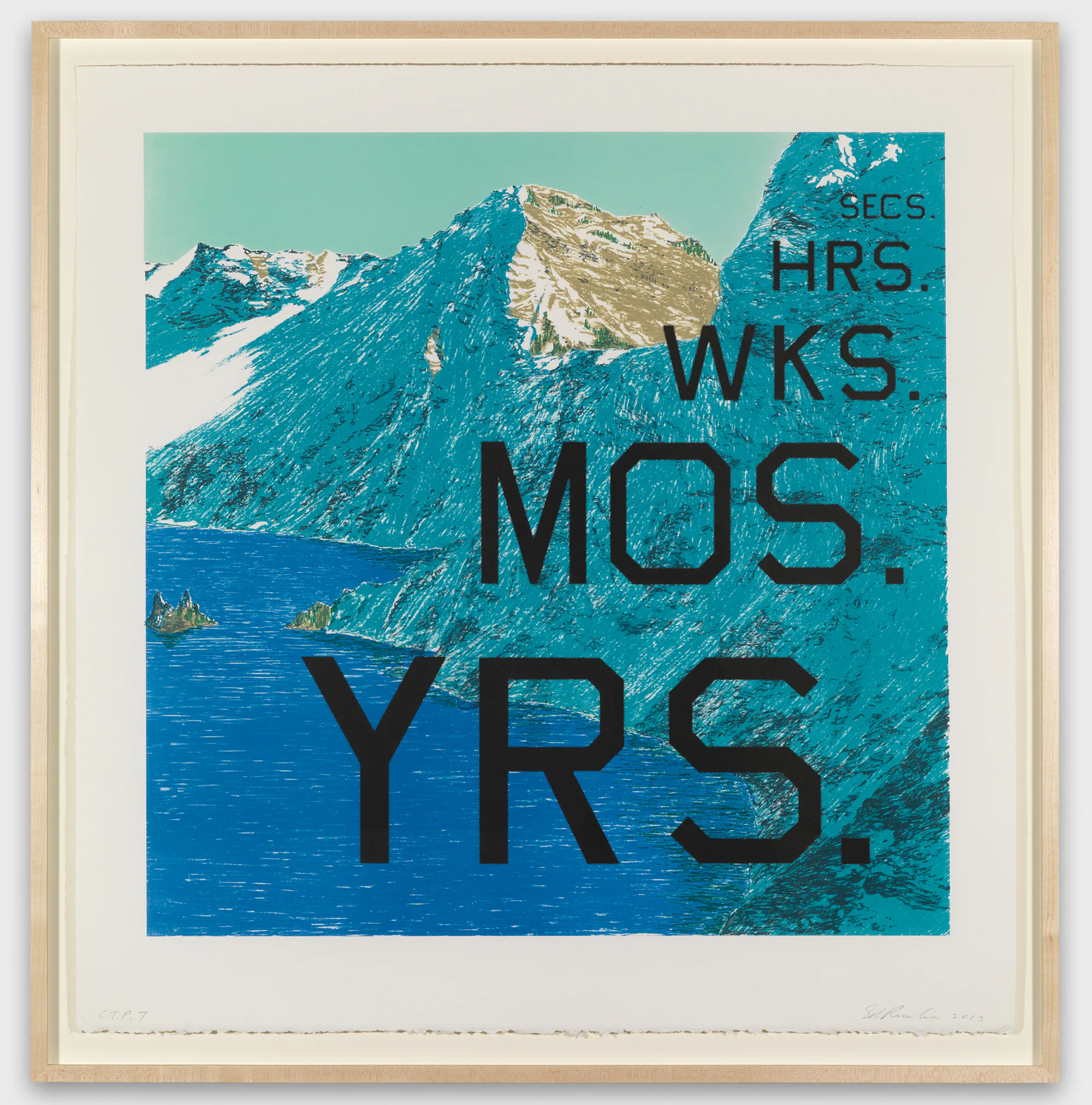 High Art: Ed Ruscha’s Mountain Prints Head For the Alps