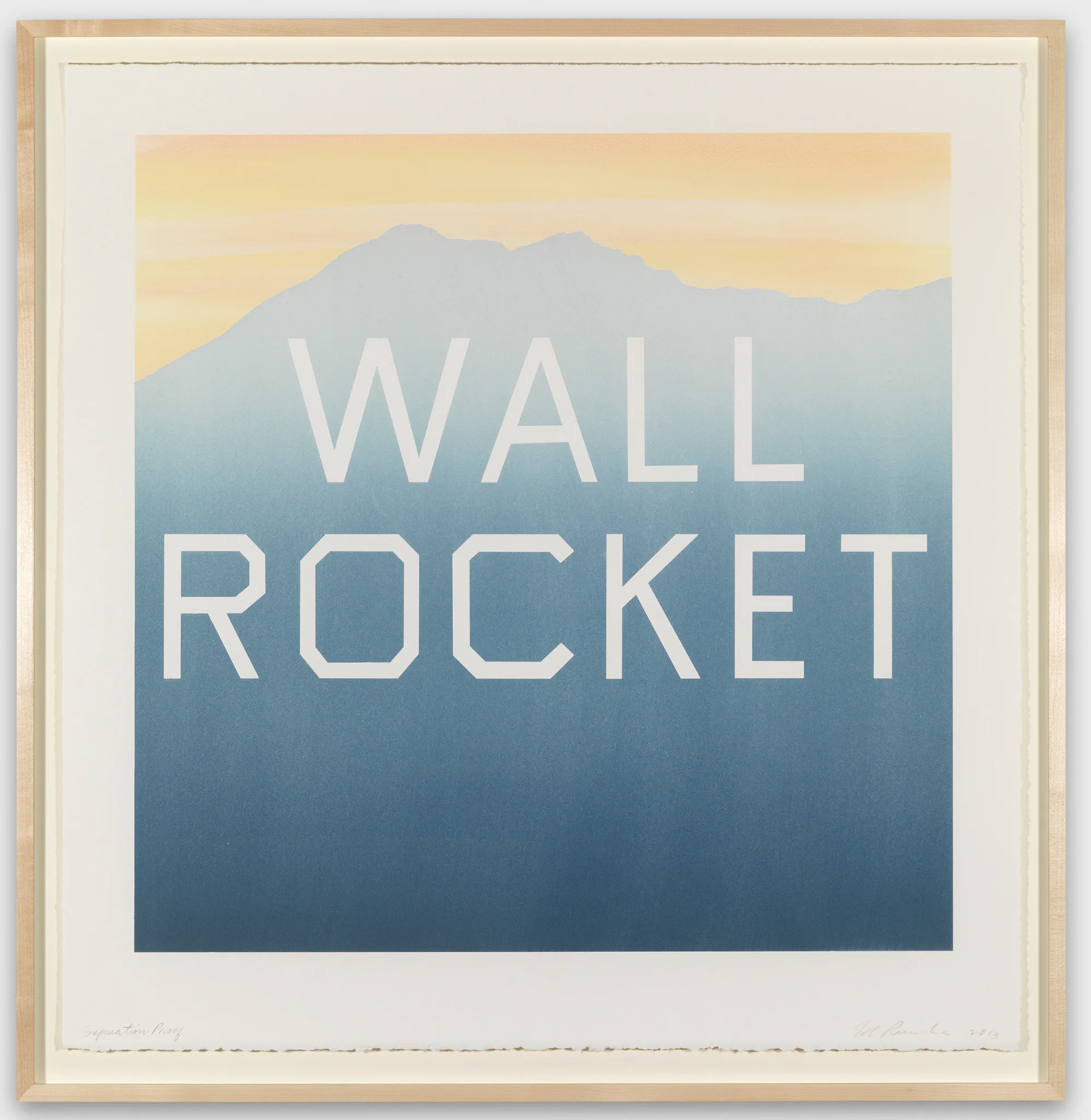 High Art: Ed Ruscha’s Mountain Prints Head For the Alps