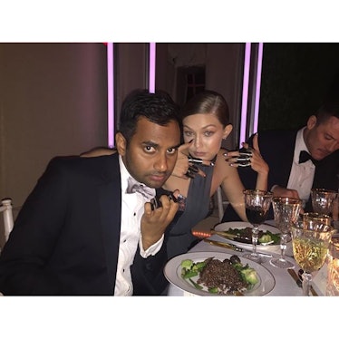 Aziz Ansari and Gigi Hadid