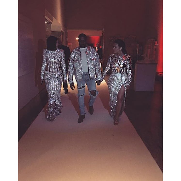 Kylie Jenner, Kanye West, and Kim Kardashian